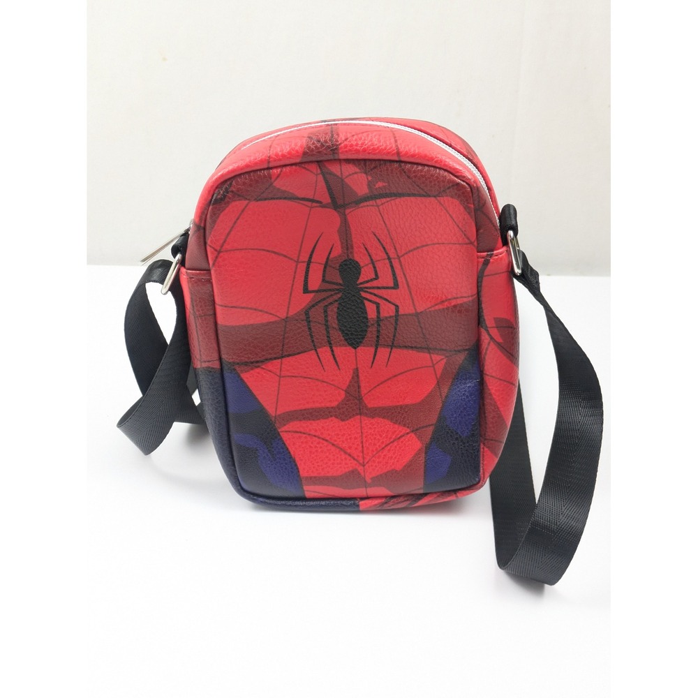 Buckle-Down Spiderman Crossbody Bag Red Blue Cosplay Mini Messenger Purse‎